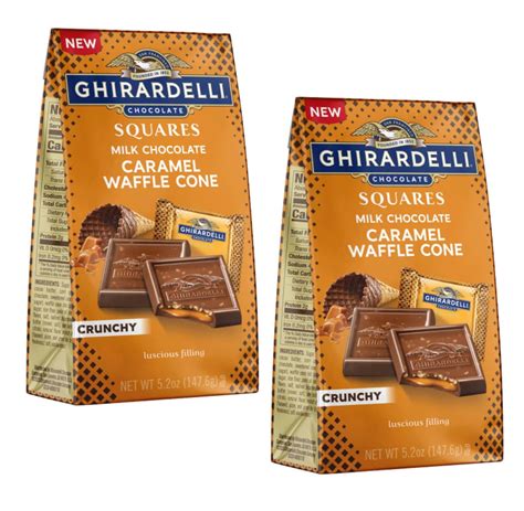 yogiselene|Ghirardelli’s milk chocolate caramel squares >